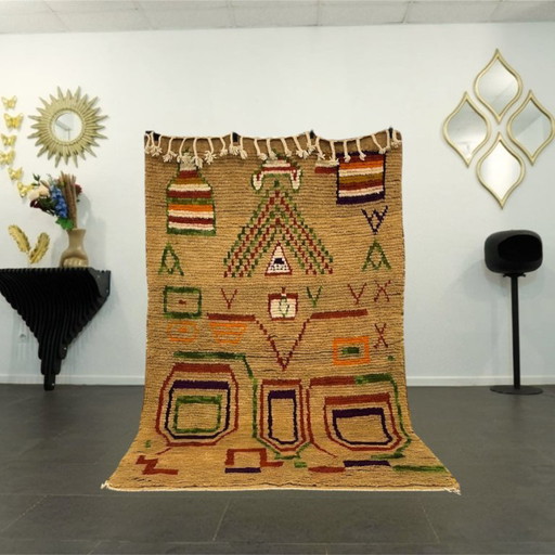 Berberteppich - 254 cm x 154 cm - gefärbte Wolle