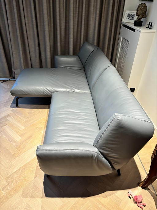 Leolux Devon 2,5 pl chaise longue (L) in leather 