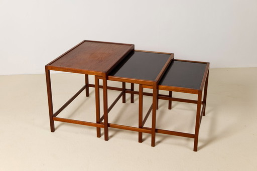 Set of Teak nesting tables by Kurt Østervig, Denmark, 1960s