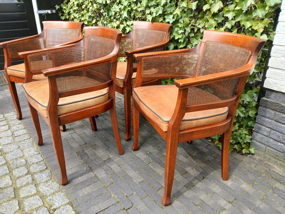 Image 1 of 4 Schuitema / Bannink Art Nouveau dining chairs