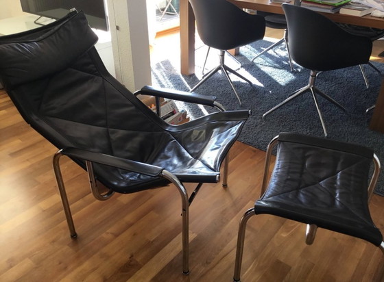 Image 1 of Fauteuil réglable avec repose-pieds, Strässle CH, design de Hans Eichenberger, 1967
