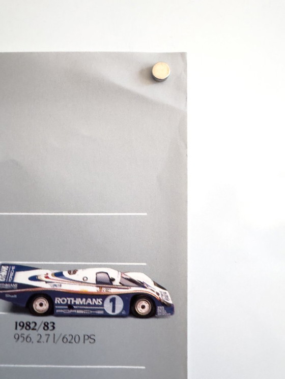 Image 1 of 🏁 Original Jahrgang 1983 Porsche 911 Stammbaum Poster / Plakat – XL 76 × 102 cm