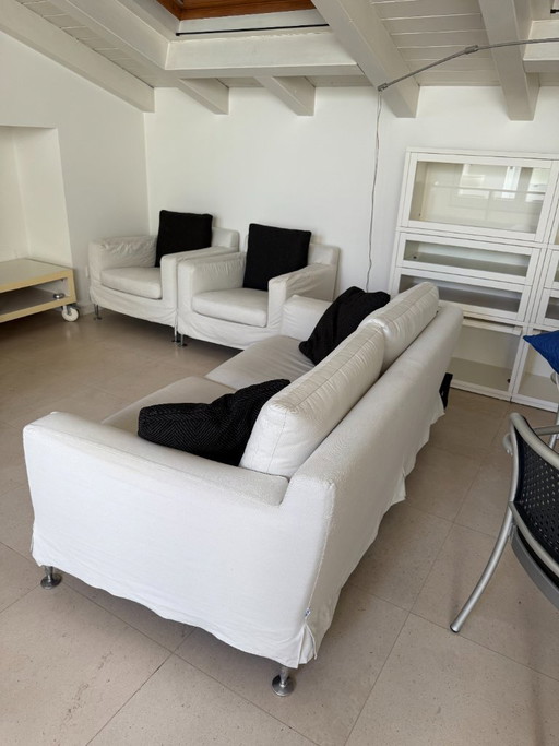 Zitgroep bank en 2 fauteuils Mod. HARRY van Antonio Citterio voor B&B