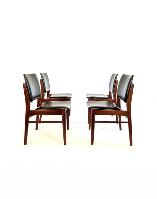 4x vintage dining chair, Louis van Teeffelen '60