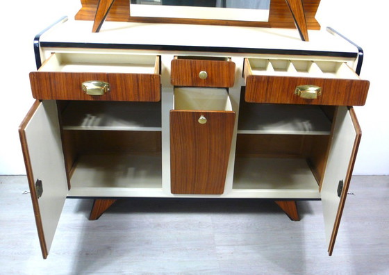 Image 1 of 50s 60s gabinete de cocina, estrafalario rockabilly riñón en forma de mesa era, mediados de siglo moderno