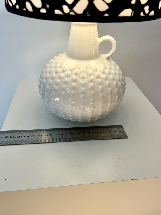 Image 1 of Rare mid-century vase lamp with Japanese shade