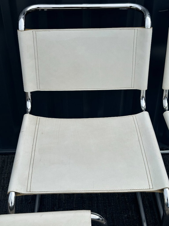 Mart Stam S 33 Chairs – Dining chairs, Chrome, Leather (photo 8 of 24)