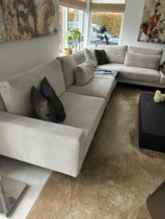 Image 1 of hoekbank Cartel Living Nano-lounge met bijpassende salontafel