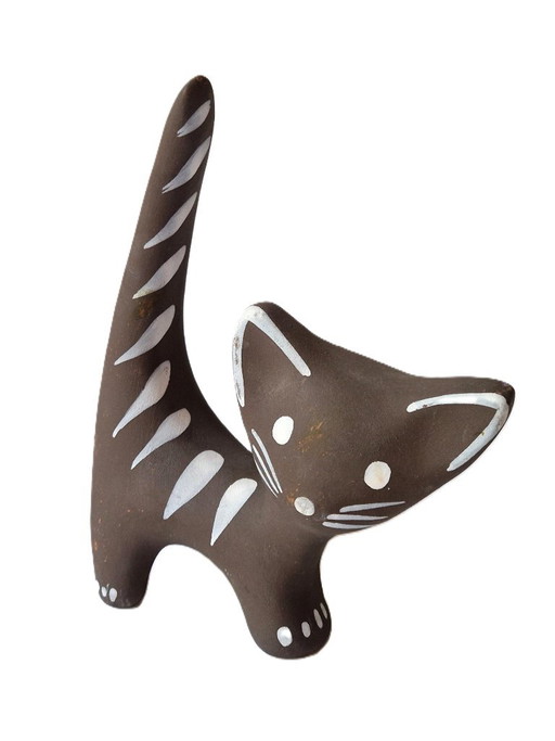 Upsala-Ekeby, Svezia - Gatto di Dorothy Clough - Anni '50/'60 – beeldhouwkunst, Ceramic (photo 2 of 6)