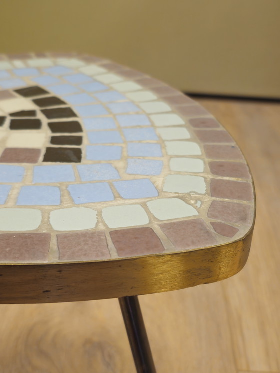 Image 1 of Vintage Mosaic Side Table Plant Table Table