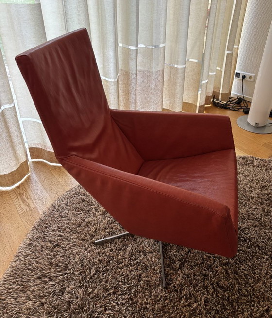 Image 1 of 2 sedie in pelle rossa di Label Gerard van den Berg