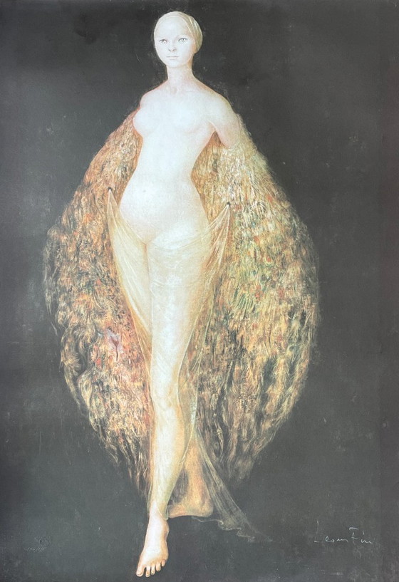 Image 1 of Leonor Fini, Donna vestita con piume di pavone, 1970 ca.