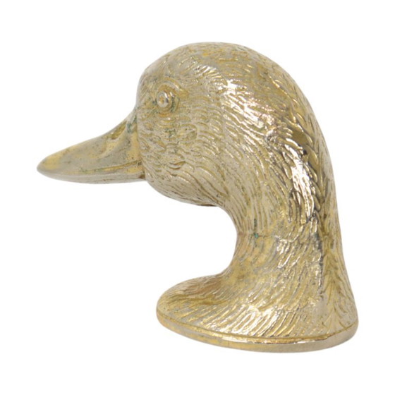 Image 1 of Vintage Metalen Flessenopener Eend