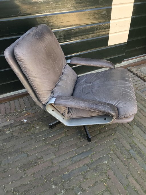 Design Leren Draaifauteuil
