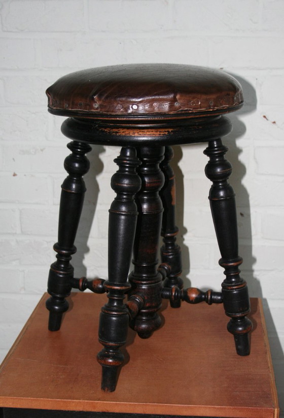 Image 1 of Antique piano stool from Music Room