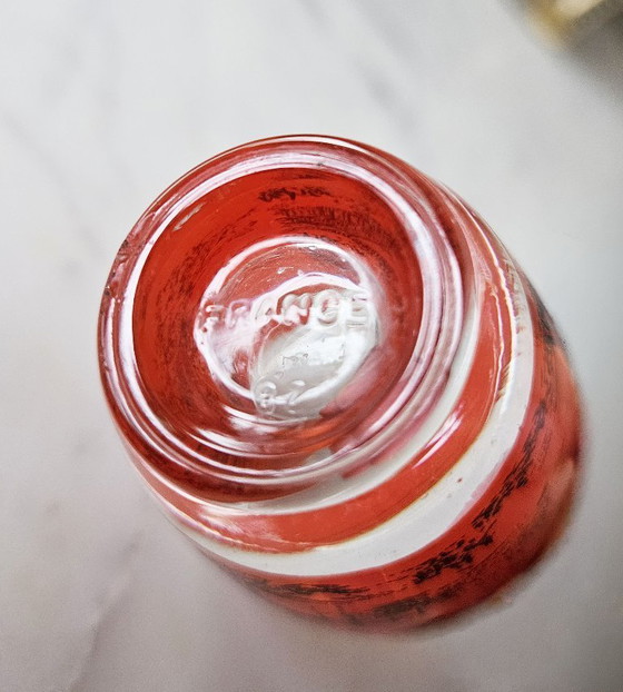 Image 1 of Heleboel 22 Vintage Bistro Collection Shot, Digestif, Arquebusiers Reims Amber Groen Rood