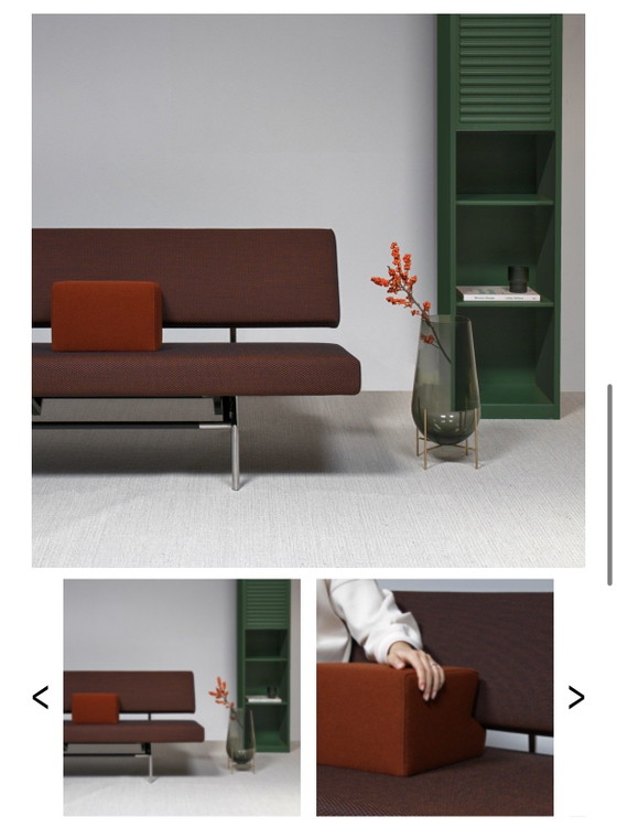 Divano letto Martin Visser Spectrum BR02, rivestito di recente, colore rosa. – Letti da giorno, Chrome (photo 13 of 13)