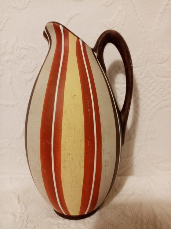 Image 1 of Jarra decorativa alemana de cerámica Eckhardt/Engler, década de 1950/60, 18,50 cm