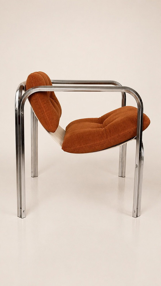Image 1 of Set of 2 Italian lounge chairs 70S