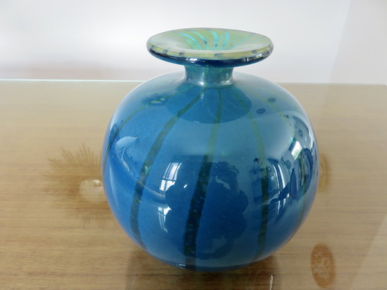 Image 1 of Vase Boule Mdina, Malta, Signed and Dated