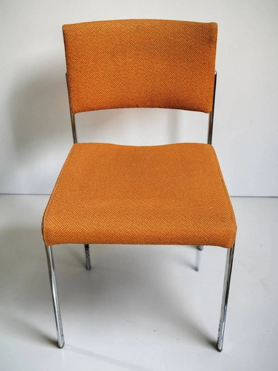 Sedia design vintage, struttura tubolare cromata, anni '60-'70. – Sedie da pranzo, Metal, Scandinavian (photo 4 of 9)
