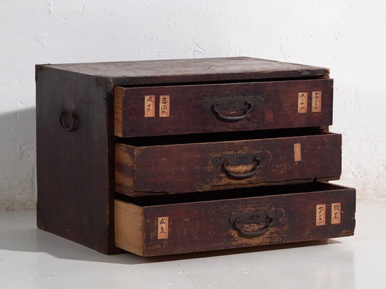 Antique Japanese cedar ko-dansu drawer, Meiji period (ca. ) #48 – Chest of drawers (photo 18 of 40)