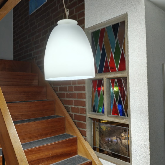 Image 1 of IKEA PS Opal Glass Pendant Lamp Ø28 cm – Scandinavian Design – Handmade Glass