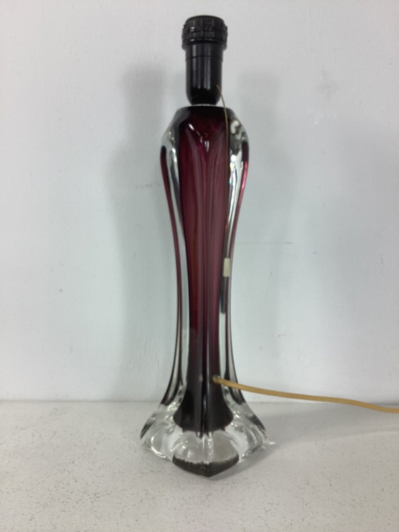 Image 1 of Vintage Sixties Flygsfors large glass lamp Swedish Paul Kedelv