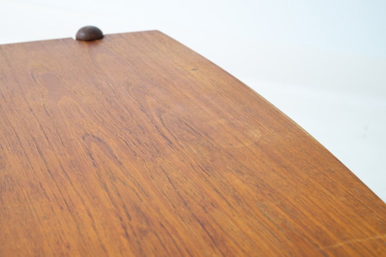 Table basse vintage en teck avec cannage, années 1960 – Louis van Teeffelen, Tables basses, Bois (photo 12 of 15)