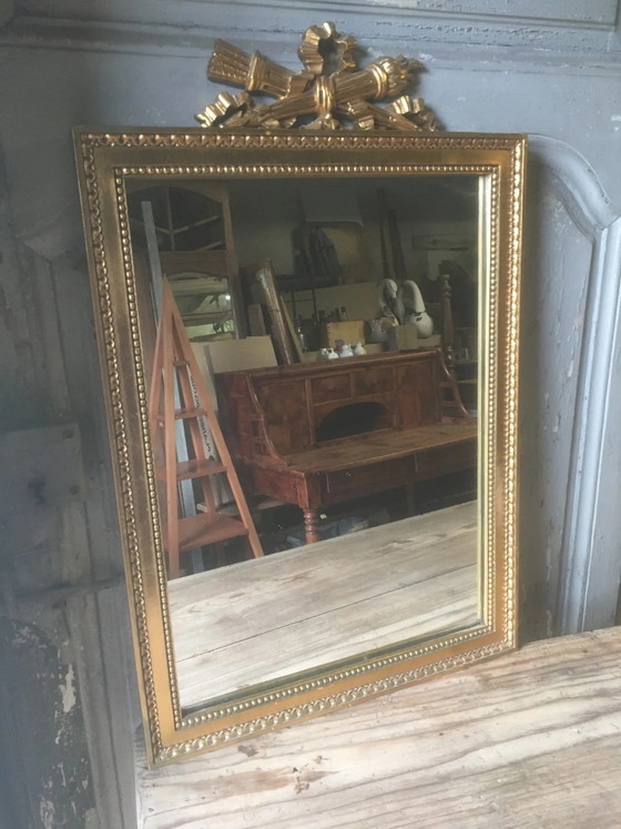 Specchio dorato stile Napoleone III 70x46cm – Legno, Vintage (photo 5 of 8)
