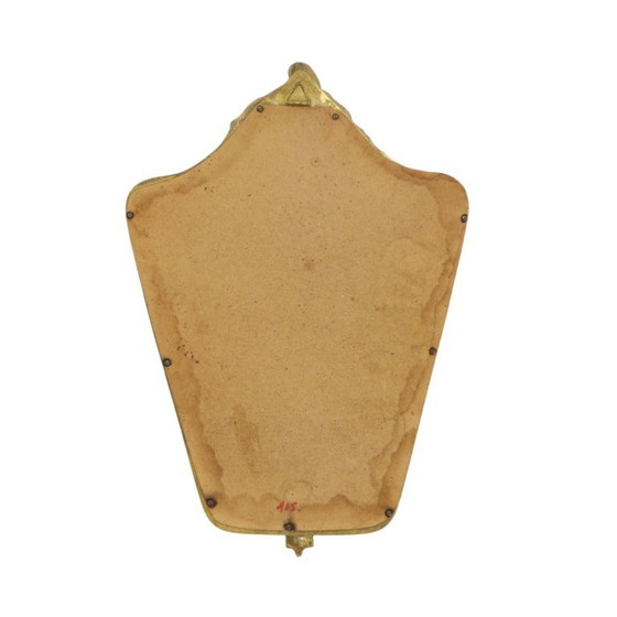 Kleine Franse Kuifspiegel Bladgoud Verguld Barok Stijl – Glass (photo 26 of 26)