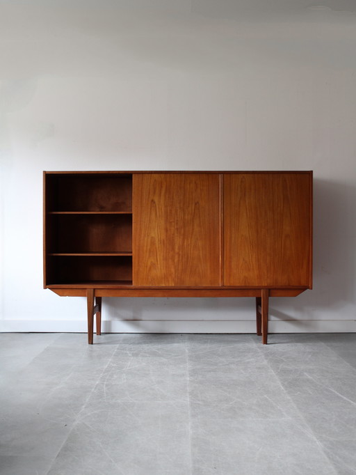 Vintage Danish highboard in teak 