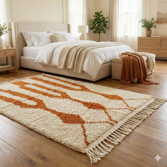 Tapis marocain naturel – Berbère fait main 250 cm x 150 cm – Cotton (photo 6 of 6)