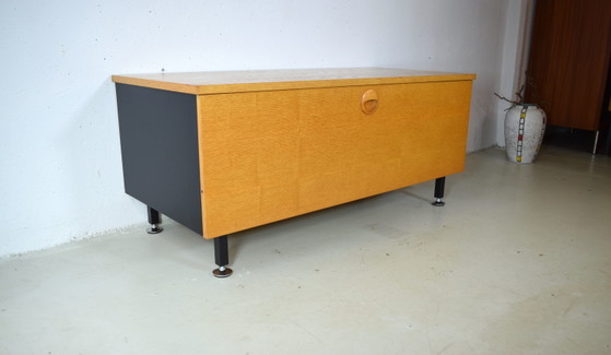 Scarpiera anni '50, credenza vintage, cassettiera, mobile di metà secolo – Hellerau, Cassettiere, Metal (photo 3 of 6)