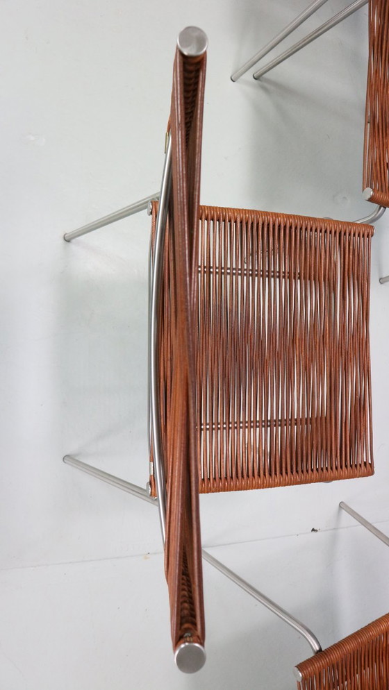 Image 1 of Satz von 6 Esszimmerstühlen "Miss B" von Tito Agnoli für Bonacina, Italien