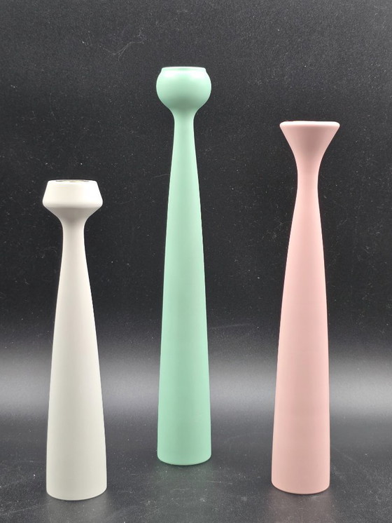 Image 1 of  Set of 3 candlesticks, Anders Nørgaard for Applicata