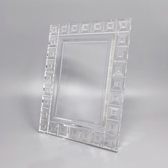 1960s Mid-Century Modern Rosenthal Heavy Crystal Picture Frame (photo 3 of 8)