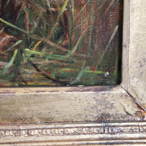 Image 1 of Landscape with Swans, Oil Painting on Canvas, English School, 19th Century