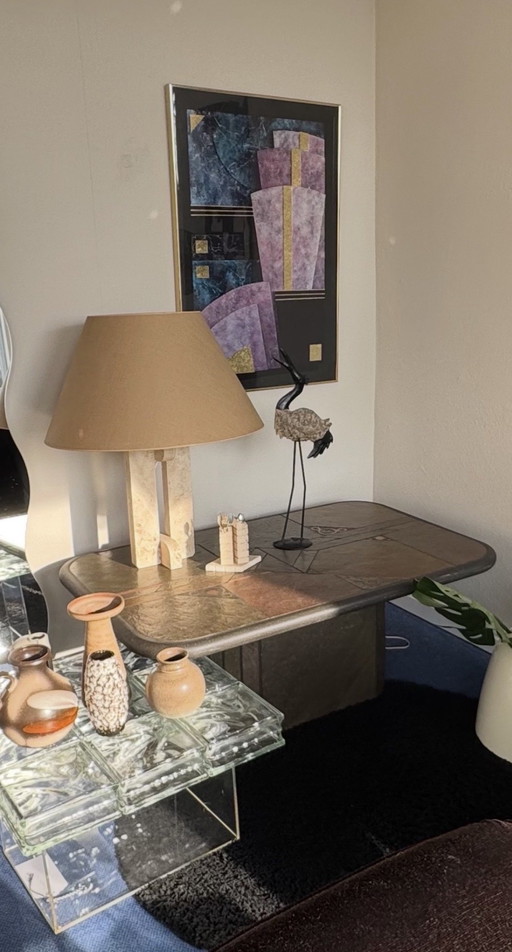 Brutalist salon tafel Paul Kingma jaren 60/80