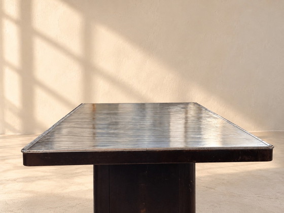 Table Vintage Ahrend Oda - Design Industriel Néerlandais, Tables de salle à manger, Métal, Aluminium, Noir (photo 2 sur 5)