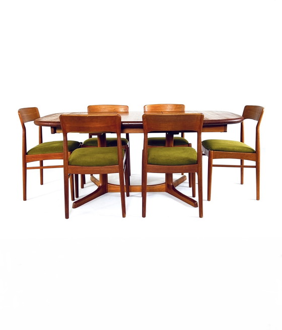 Image 1 of Table de salle à manger extensible en teck, Dyrlund '70s