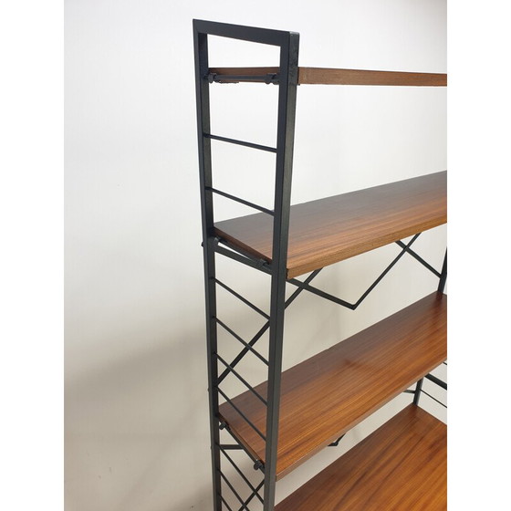 Image 1 of Vintage teak shelf on foot, Italy 1950