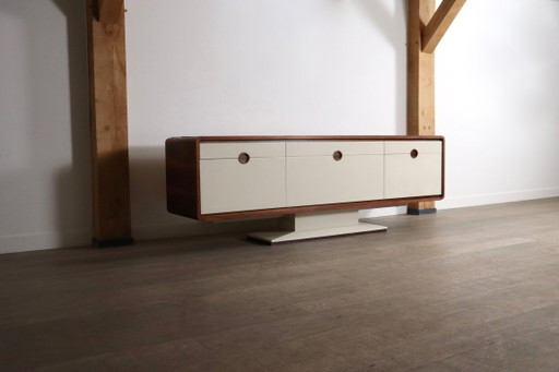 Alfons Doerr Bariomat Motorized Bar Sideboard With Radio, Germany 1960s – drankenkasten, Wood (photo 2 of 21)
