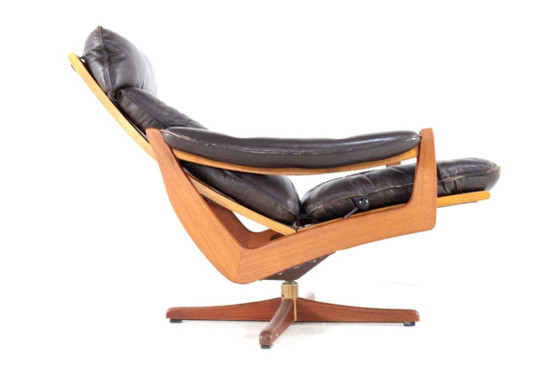 Söda Galvano - Lied Møbler Norway Fauteuil Vintage – Lied mobler, Leather, Wood (photo 18 of 18)