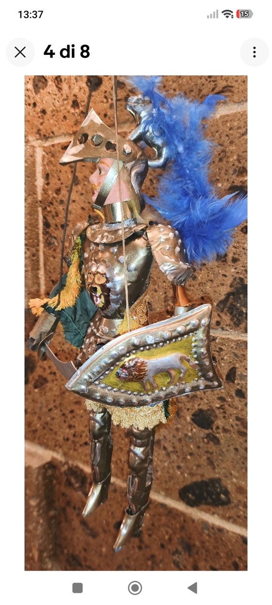 Ancient Sicilian Puppet 40cm – Decorative Objects, Metal, Textile (photo 4 of 8)