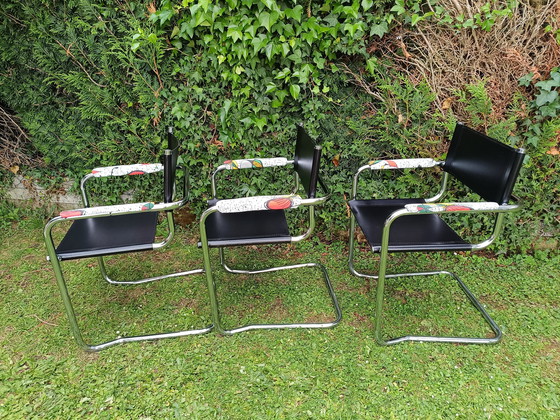 Image 1 of Set Of 3 Mart Stam Cantilever Armchairs