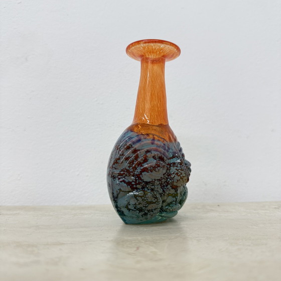 Image 1 of Raro Kjell Engman para Kosta Boda Suecia jarrón Rio face glass jarrón en miniatura