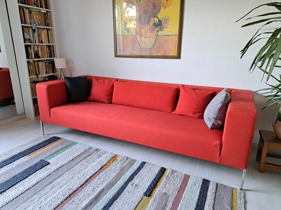 Image 1 of Beautiful red wool 4-seater from MDF Italia, model Allen / Bruno Fattorini