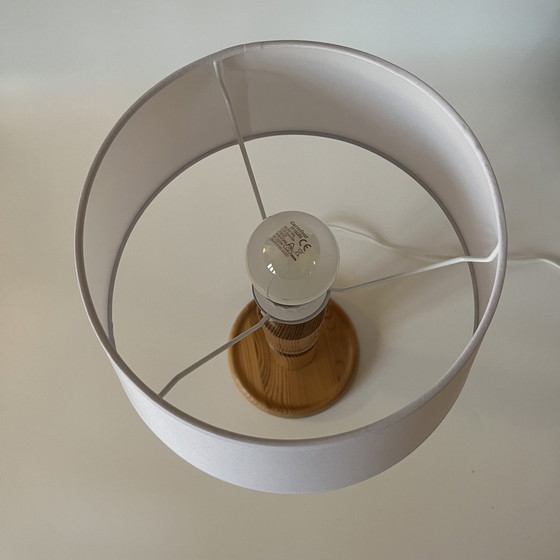 Image 1 of Pair of vintage Scandinavian lamps, Solbackens Svarveri, Sweden, 1970s