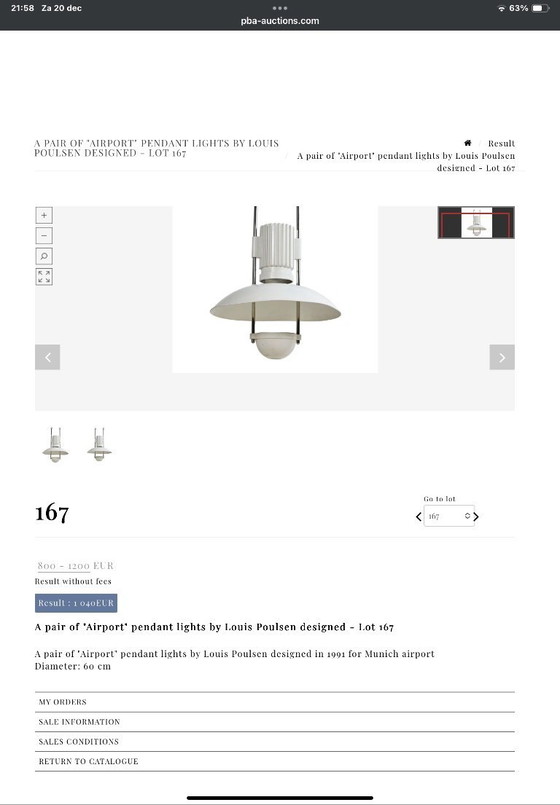 Image 1 of Louis Poulsen Airport pendant lamp